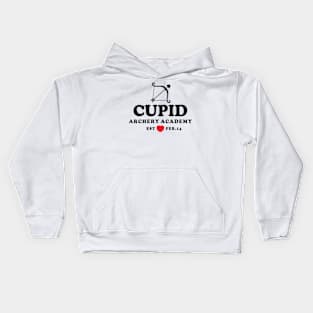 Sweet Valentine Cupid Archery Academy Kids Hoodie